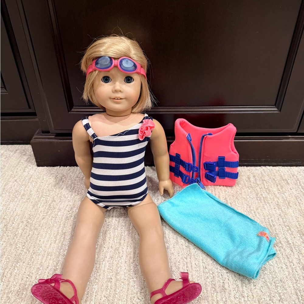 Swimsuit and accessories for American Girl 18” doll